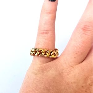 Gold Chain Ring
